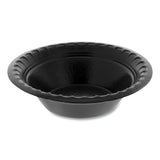 Pactiv Evergreen Placesetter Deluxe Laminated Foam Dinnerware, Bowl, 4 oz, Black 1,250/Carton (PCTYTKB00040000) Case of 1250