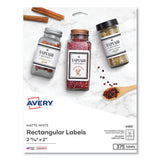 Avery® Laser/Inkjet 3.5" Diskette Labels, White, 375/Pack (AVE6490) Pack of 375