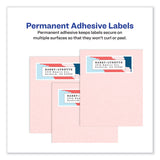 Avery® Vibrant Inkjet Color-Print Labels w/ Sure Feed, 1.5" dia, White, 400/PK (AVE8293) Pack of 400