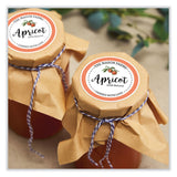 Avery® Matte White Sure Feed Labels, 2 1/2" Diameter, 9/Sheet, 25 Total Sheets, 225 Total Labels (AVE22562) Pack of 225