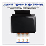 Avery® Durable White ID Labels w/ Sure Feed, 2.5" dia, White, 72/Pk (AVE22856) Pack of 5