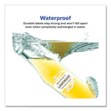 Avery® Durable White ID Labels w/ Sure Feed, 2.5" dia, White, 72/Pk (AVE22856) Pack of 5