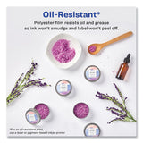 Avery® Durable White ID Labels w/ Sure Feed, 2.5" dia, White, 72/Pk (AVE22856) Pack of 5