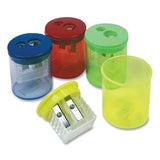 The Pencil Grip™ Eisen Sharpeners, Two-Hole, 1.5 x 1.75, Randomly Assorted Color (TPGESN51301) Each