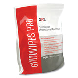 2XL Gym Wipes Professional, 1-Ply, 6 x 8, Unscented, White, 700/Pack, 4 Packs/Carton (TXLL38) Case of 4