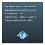 djois® by Tarifold Easy Load Desk Unit, 10 Sections, 20-Sheet Capacity, Black (TFIEZD771) Each