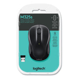 Logitech® M325S Wireless Mouse, 2.4 GHz Frequency, 32.8 ft Wireless Range, Left/Right Hand Use, Black (LOG910006825) Each