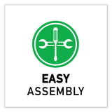 Correll® Markerboard Activity Tables, Rectangular, 60" x 24" x 19" to 29", White Top, Black Legs, 4/Pallet, Ships in 4-6 Business Days (CRL2460DE80954P) Each