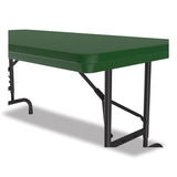 Correll® Adjustable Folding Table, Rectangular, 48" x 24" x 22" to 32", Green Top, Black Legs, 4/Pallet, Ships in 4-6 Business Days (CRLRA2448294P) Each