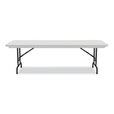 Correll® Adjustable Folding Tables, Rectangular, 96" x 30" x 22" to 32", Gray Top, Black Legs, 4/Pallet, Ships in 4-6 Business Days (CRLRA3096234P) Each