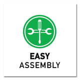 Correll® Adjustable Activity Tables, Kidney Shaped, 72" x 48" x 19" to 29", Gray Top, Black Legs, 4/Pallet, Ships in 4-6 Business Days (CRL4872TF1595K4) Each