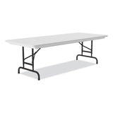 Correll® Adjustable Folding Tables, Rectangular, 96" x 30" x 22" to 32", Gray Top, Black Legs, 4/Pallet, Ships in 4-6 Business Days (CRLRA3096234P) Each