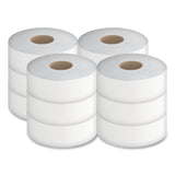 GEN Jumbo Bath Tissue, Septic Safe, 2-Ply, White, 3.5" x 750 ft, 12/Carton (GENJRT2PLY) Case of 12
