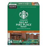 Starbucks® Pike Place Decaf Coffee K-Cups Pack, 24/Box (SBK011111161) Box of 24