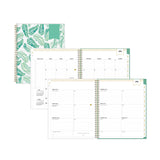 Blue Sky® Day Designer Academic Year Weekly/Monthly Frosted Planner, Palms Artwork, 11 x 8.5, 12-Month (July to June): 2025 to 2026 (BLS137891)