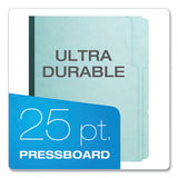 Pendaflex® Pressboard Expanding File Folders, 1/3-Cut Tabs: Assorted, Letter Size, 1" Expansion, Blue, 25/Box (PFX9200T13) Box of 25
