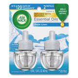 Air Wick® Scented Oil Twin Refill, Fresh Linen, 0.67 oz, 2/Pack, 6/Carton (RAC82291) 6 Packs