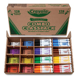 Crayola® Crayons and Markers Combo Classpack, Eight Colors, 256/Set (CYO523349) Set of 256