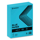 PrintWorks® Professional Color Paper, 24 lb Text Weight, 8.5 x 11, Blue, 500/Ream (PRB00102) 1 Ream