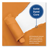 PrintWorks® Professional Color Paper, 24 lb Text Weight, 8.5 x 11, Orange, 500/Ream (PRB00104) 1 Ream