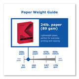 PrintWorks® Professional Color Paper, 24 lb Text Weight, 8.5 x 11, Red, 500/Ream (PRB00105) 1 Ream
