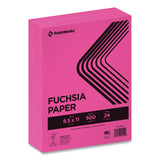 PrintWorks® Professional Color Paper, 24 lb Text Weight, 8.5 x 11, Fuchsia, 500/Ream (PRB00100) 1 Ream