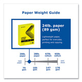PrintWorks® Professional Color Paper, 24 lb Text Weight, 8.5 x 11, Lemon Yellow, 500/Ream (PRB00101) 1 Ream