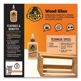 Gorilla® Wood Glue, 4 oz, Dries Light Tan (GOR6202001) Each