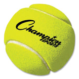 Champion Sports Tennis Balls, 2.5" Diameter, Yellow, 3/Pack (CSITB3) Pack of 3