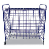 Champion Sports Lockable Ball Storage Cart, Fits Approximately 24 Balls, Metal, 37" x 22" x 20", Blue (CSILFX) Each
