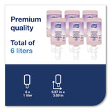 Tork Luxury Liquid Soap, Soft Rose Scent, 1L Refill, 6/Carton (TRK400032) Case of 6