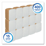 Scott® Full-Fold Dispenser Napkins, 1-Ply, 12 x 17, White, 250/Pack, 24 Packs/Carton (KCC98730) Case of 6000