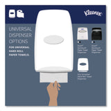 Kleenex® Hard Roll Paper Towels with Premium Absorbency Pockets, 1-Ply, 8" x 600 ft, 1.75" Core, White, 6 Rolls/Carton (KCC50606) Case of 6