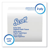 Scott® Hygienic Bath Tissue, Septic Safe, 2-Ply, White, 250/Pack, 36 Packs/Carton (KCC48280) Case of 36