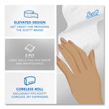 Scott® Essential Coreless JRT, Septic Safe, 2-Ply, White, 3.75" x 1,150 ft, 12 Rolls/Carton (KCC07006) 12 Rolls