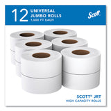Scott® Essential JRT Jumbo Roll Bathroom Tissue, Septic Safe, 2-Ply, White, 3.55" x 1,000 ft, 12 Rolls/Carton (KCC07805) Carton of 12