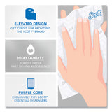 Scott® Essential High Capacity Hard Roll Towel, 1-Ply, 8" x 950 ft, White, 6 Rolls/Carton (KCC02001) Case of 6