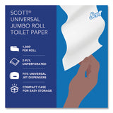 Scott® Essential JRT Jumbo Roll Bathroom Tissue, Septic Safe, 2-Ply, White, 3.55" x 1,000 ft, 4 Rolls/Carton (KCC03148) Carton of 4