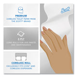 Scott® Essential Coreless SRB Bathroom Tissue, Septic Safe, 2-Ply, White, 1,000 Sheets/Roll, 36 Rolls/Carton (KCC04007) Carton of 36