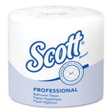 Scott® Essential Standard Roll Bathroom Tissue for Business, Septic Safe, 1-Ply, White, 1,210 Sheets/Roll, 80 Rolls/Carton (KCC05102CT) Case of 80