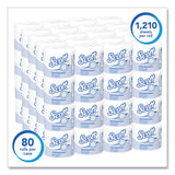 Scott® Essential Standard Roll Bathroom Tissue for Business, Septic Safe, 1-Ply, White, 1,210 Sheets/Roll, 80 Rolls/Carton (KCC05102CT) Case of 80