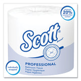 Scott® Essential Standard Roll Bathroom Tissue for Business, Septic Safe, 1-Ply, White, 1,210 Sheets/Roll, 80 Rolls/Carton (KCC05102CT) Case of 80