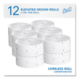 Scott® Essential Coreless JRT, Septic Safe, 2-Ply, White, 3.75" x 1,150 ft, 12 Rolls/Carton (KCC07006) 12 Rolls