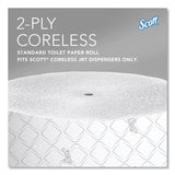 Scott® Essential Coreless JRT, Septic Safe, 2-Ply, White, 3.75" x 1,150 ft, 12 Rolls/Carton (KCC07006) 12 Rolls