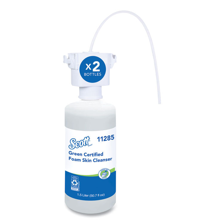 Essential Green Certified Foam Skin Cleanser, Fragrance-Free, 1,500 mL Refill, 2/Carton Essential Green Certified Foam Skin Cleanser, Fragrance-Free, 1,500 mL Refill, 2/Carton