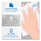 Scott® Pro Hard Roll Paper Towels with Elevated Scott Design for Scott Pro Dispenser, Blue Core Only, 1-Ply, 1,150 ft, 6 Rolls/CT (KCC25702) Case of 6
