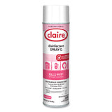 Claire® Spray Q Disinfectant, Country Fresh Scent, 17 oz Aerosol Spray, Dozen (CGC1001) Each