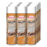 Claire® Furniture Polish with Lemon Oil, Lemon Scent; 19 oz Aerosol Spray, Dozen (CGC811) Each