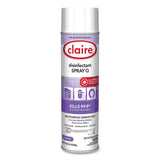 Claire® Spray Q Disinfectant. Lavender Scent, 17 oz Aerosol Spray, Dozen (CGC1003) Case of 12
