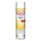 Claire® Spray Q Disinfectant, Lemon Scent, 17 oz Aerosol Spray, Dozen (CGC1002) Each